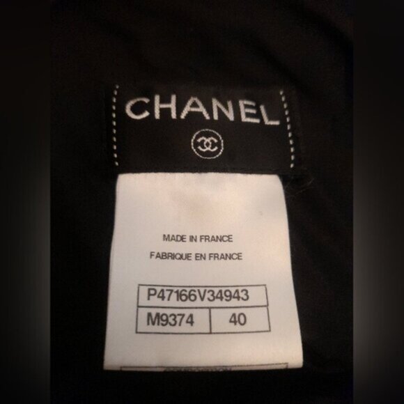 Chanel -Pink Tweed High-Low Hem Flare Mini Skirt. Sz. FR 40 - Picture 12 of 14